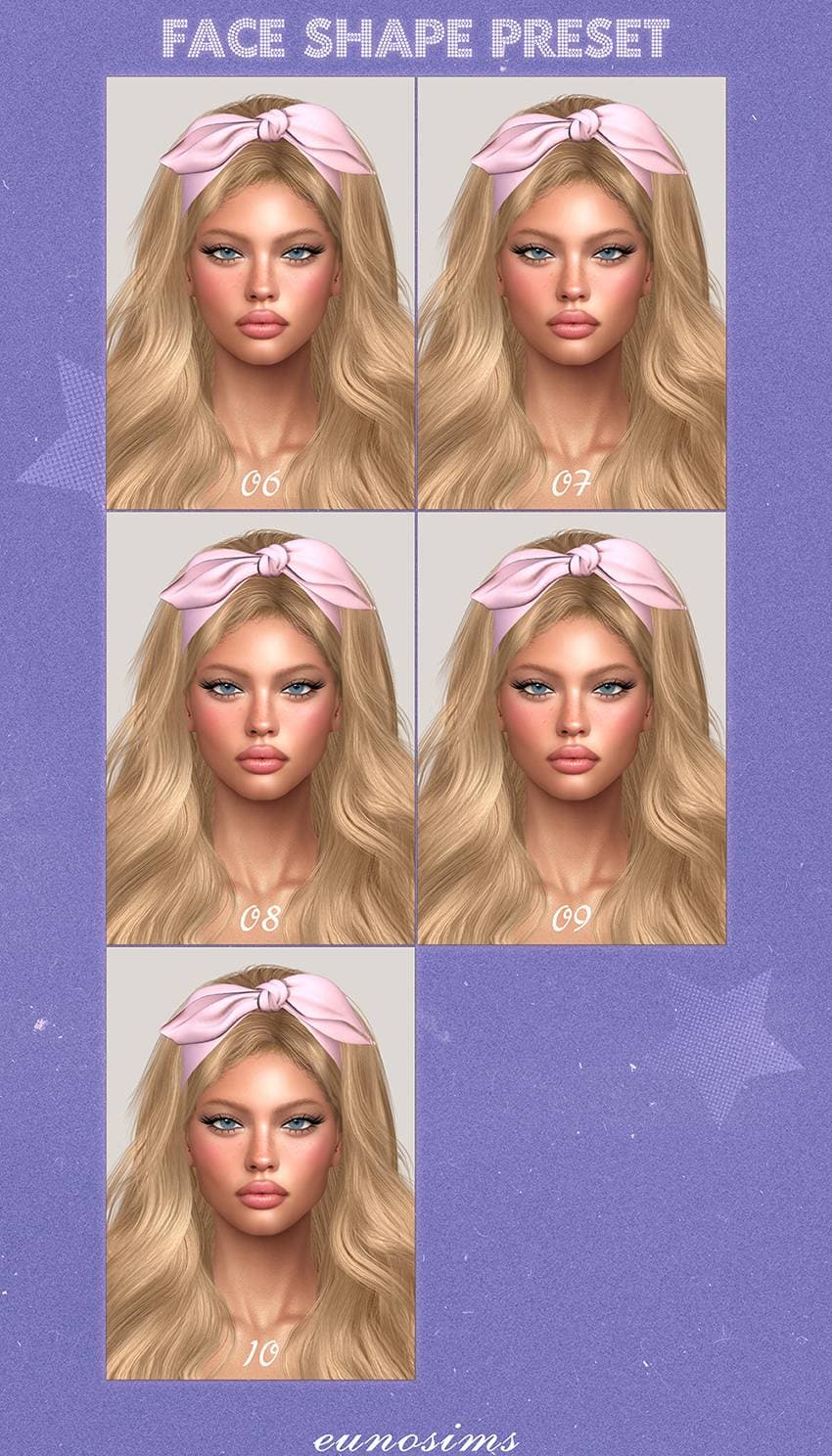 Галерея мода Набор пресетов для лица Face preset set #1